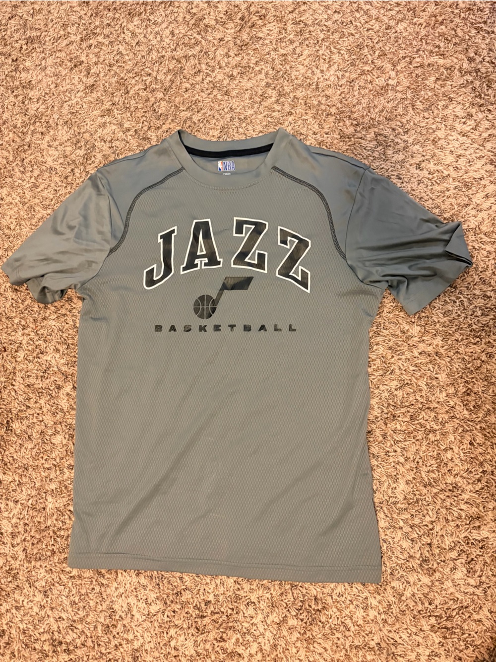NBA Utah Jazz Olive Gray Performance Tee